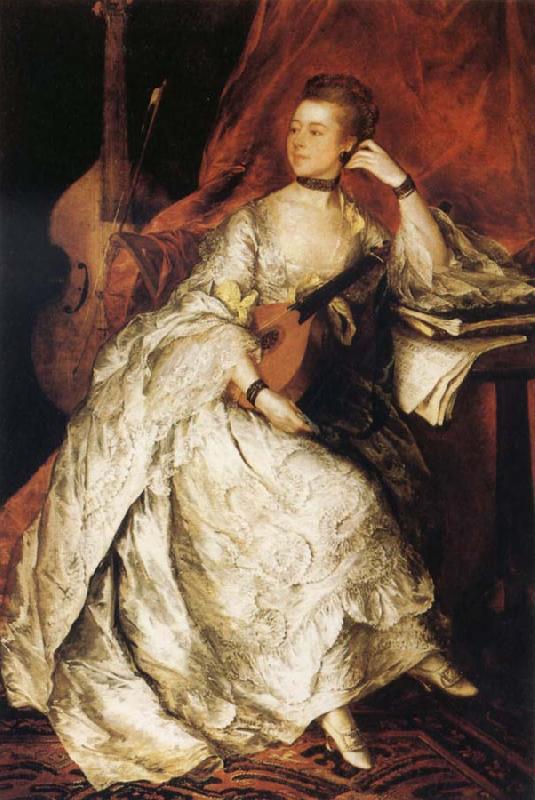 Thomas Gainsborough Miss Anne Ford Spain oil painting art